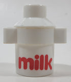 Vintage 1980s Playskool Lil' Playmates Milk Can 2 1/4" Tall White Plastic Toy