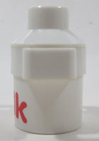 Vintage 1980s Playskool Lil' Playmates Milk Can 2 1/4" Tall White Plastic Toy