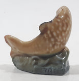 Vintage Wade England Red Rose Tea Jumping Trout Fish Miniature 1 1/8" Tall Figurine