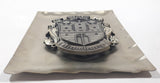 Vintage Hamburg Germany City Crest Coat of Arms 5 3/4" x 7 3/8" Metal Wall Plaque Hanging