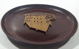 Rare Vintage Gerlingholz Original Gerlinol Osnabruck 3D Building 7 5/8" Diameter Wood Plate