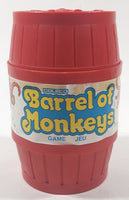 Vintage 1989 Milton Bradley Coleco No. 83120 Barrel of Monkey's 14 Red Plastic Toy Monkeys in a Barrel