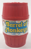 Vintage 1989 Milton Bradley Coleco No. 83120 Barrel of Monkey's 14 Red Plastic Toy Monkeys in a Barrel