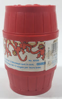 Vintage 1989 Milton Bradley Coleco No. 83120 Barrel of Monkey's 14 Red Plastic Toy Monkeys in a Barrel