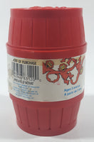 Vintage 1989 Milton Bradley Coleco No. 83120 Barrel of Monkey's 14 Red Plastic Toy Monkeys in a Barrel