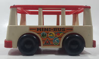 Vintage 1969 Fisher Price 141 Mini Bus 6 1/4" Long Plastic Toy Car Vehicle