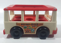 Vintage 1969 Fisher Price 141 Mini Bus 6 1/4" Long Plastic Toy Car Vehicle