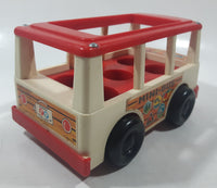 Vintage 1969 Fisher Price 141 Mini Bus 6 1/4" Long Plastic Toy Car Vehicle