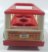 Vintage 1969 Fisher Price 141 Mini Bus 6 1/4" Long Plastic Toy Car Vehicle