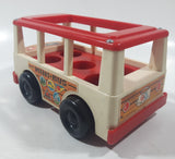 Vintage 1969 Fisher Price 141 Mini Bus 6 1/4" Long Plastic Toy Car Vehicle