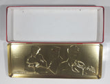 2002 Russell Stover Elvis Presley Enterprises Elvis Presley U.S. Army 12 3/8" Long Embossed Tin Metal Container