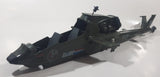 Vintage 1983 Hasbro G.I. Joe Dragonfly Helicopter JF6784026 Canada 19 1/4" Long Army Green Plastic Toy Aircraft Broken Off Rotor Blades