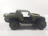 Vintage 1982 Hasbro G.I. Joe Jeep Army Green 8 1/2" Long Plastic Toy Vehicle