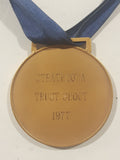 Vintage 1977 Strathcona Trust Shoot Best Shot 754 - RCACS L. Knoesel Brass Medal Award with Blue Ribbon