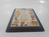 Vintage 1977 Hallmark Cards Rules For The Rec Room 5 3/4" x 8" Wood Wall Plaque