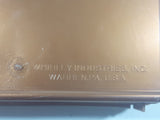 Vintage Whirley Disney's Cook'd Up Comics Brown Plastic Pencil Case
