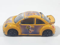 Burago Disney Goofy Volkswagen New Beetle Cup Yellow 1/43 Scale Die Cast Toy Car Vehicle