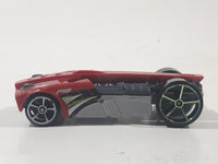 2014 Hot Wheels Double Jump Duel Buzz Bomb Yellow Die Cast Toy Car Vehicle No Wings