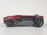 2014 Hot Wheels Double Jump Duel Buzz Bomb Yellow Die Cast Toy Car Vehicle No Wings