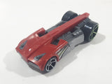 2014 Hot Wheels Double Jump Duel Buzz Bomb Yellow Die Cast Toy Car Vehicle No Wings