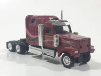 Can-Am West Abbotsford Western Star Semi Truck Maroon Red Die Cast Toy Car Vehicle