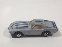 Soma Super Wheels 1973 Chevrolet Corvette Silver Die Cast Toy Car Vehicle