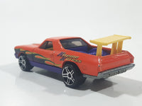 2001 Hot Wheels '68 El Camino Orange Die Cast Toy Muscle Car Vehicle