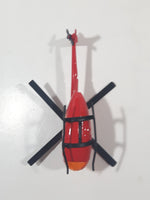 RealToy F.D.N.Y. Helicopter Red Die Cast Toy Aircraft Vehicle