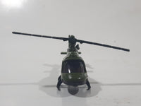 Helicopter Army Green Die Cast Toy Aircraft Vehicle