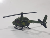 Helicopter Army Green Die Cast Toy Aircraft Vehicle