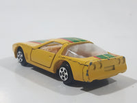 Soma Super Wheels Corvette C4 Yellow Die Cast Toy Car Vehicle with Opening Doors