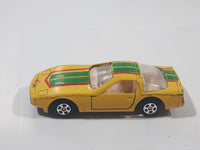 Soma Super Wheels Corvette C4 Yellow Die Cast Toy Car Vehicle with Opening Doors