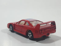 Soma Super Wheels Ferrari F40 Red Die Cast Toy Car Vehicle