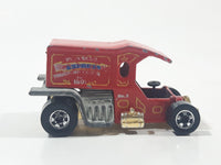 Vintage 1980 Hot Wheels T-Totaller Red Die Cast Toy Car Vehicle