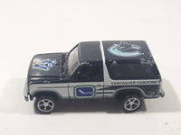 VHTF 1999 Racing Champions '80 Ford Bronco NHL Vancouver Canucks Ice Hockey Team Dark Blue and White Die Cast Toy Car Vehicle