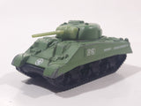 1999 Matchbox M4 A3 Sherman Tank Army Green Die Cast Toy Car Vehicle