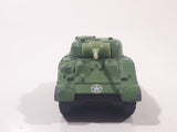 1999 Matchbox M4 A3 Sherman Tank Army Green Die Cast Toy Car Vehicle