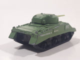 1999 Matchbox M4 A3 Sherman Tank Army Green Die Cast Toy Car Vehicle