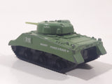 1999 Matchbox M4 A3 Sherman Tank Army Green Die Cast Toy Car Vehicle