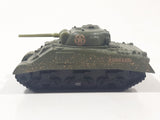 2000 Matchbox M4 A3 Sherman Tank Army Green Die Cast Toy Car Vehicle