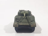 2000 Matchbox M4 A3 Sherman Tank Army Green Die Cast Toy Car Vehicle