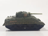 2000 Matchbox M4 A3 Sherman Tank Army Green Die Cast Toy Car Vehicle