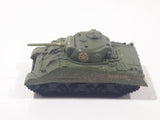 2000 Matchbox M4 A3 Sherman Tank Army Green Die Cast Toy Car Vehicle