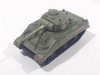 2000 Matchbox M4 A3 Sherman Tank Army Green Die Cast Toy Car Vehicle