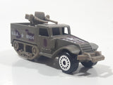 Vintage Zee Toys Zylmex Armored Half Truck T431 U.S.A. 8804 8A-43 Troop Carrier Dark Green Die Cast Toy Car Military Vehicle