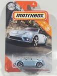 2020 Matchbox MBX City Volkswagen The Beetle Convertible Silver Blue Grey Die Cast Toy Car Vehicle New in Package