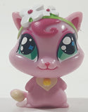 2012 Jakks Viacom and Rainbow Winx Club Love Pink Cat 1 3/4" Tall Toy Figure