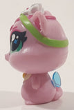 2012 Jakks Viacom and Rainbow Winx Club Love Pink Cat 1 3/4" Tall Toy Figure