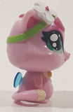 2012 Jakks Viacom and Rainbow Winx Club Love Pink Cat 1 3/4" Tall Toy Figure