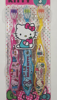 2020 Sanrio Hello Kitty Firefly 3 Pack Tooth Brushes Yellow Pink Blue New in Package